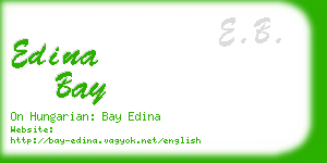 edina bay business card